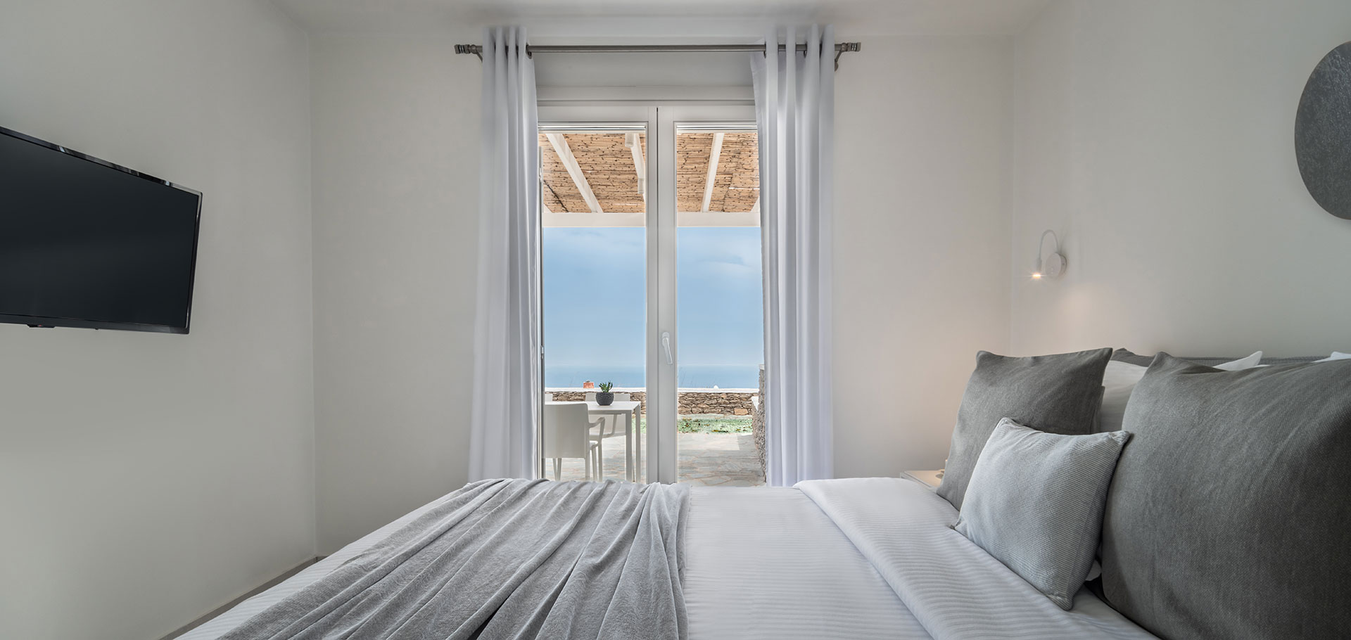 Το υπνοδωμάτιο του διαμερίσματος Comfort