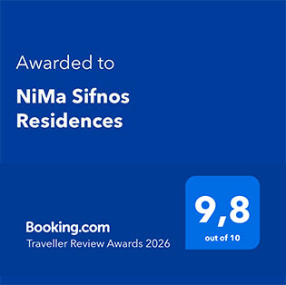 Βραβείο της booking για το Nima Sifnos residences